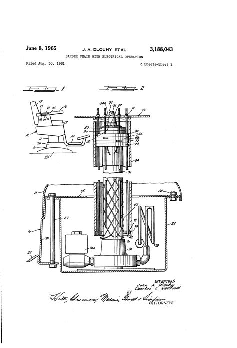 patent  barber chair  electrical operation google patents