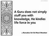 Ravi Shankar Gurudev Guru sketch template