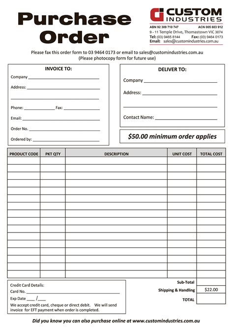 purchase order purchase order template purchase order form purchase vrogue