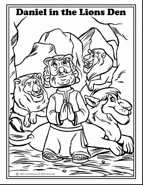 daniel   lions den coloring page  getdrawings