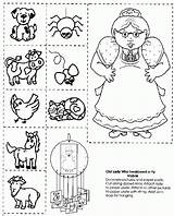 Swallowed Lady Fly Old Who There Coloring Activities Pages Preschool Know Printable Books Book Music Flickr Mobile Sequencing Literacy Woman sketch template