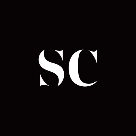 sc logo letter initial logo designs template  vector art  vecteezy
