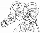 Coloring Samus Pages Smash Super Bros Aran Metroid Color Line Mega Man Brothers Suit Printable Print Library Clipart Popular Bro sketch template