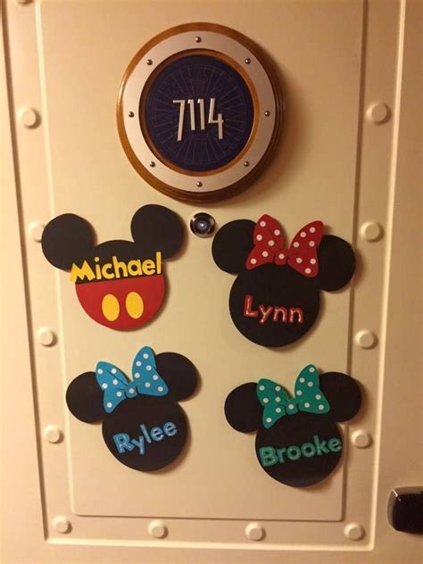 disney cruise  magnet door decoration  stateroom mickey mouse