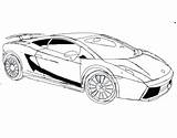 Lamborghini Coloring Pages Printable Gallardo sketch template