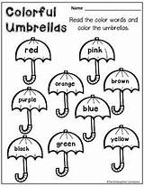 Kindergarten Literacy Sampler Hojas Kaqchikel Actividades Preescolar Umbrellas Tracing Homeschooling Inglés Practice sketch template