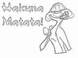 Matata Hakuna Coloring Pages Dibujo Colorear Para Pintar Getcolorings Getdrawings sketch template