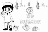Eid Fitr Mubarak sketch template