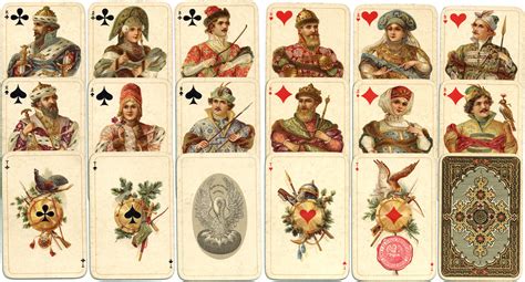 File Russian Playing Card Deck Face Cards Russian Style