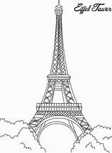 Frankreich Ausmalbilder Eiffel sketch template