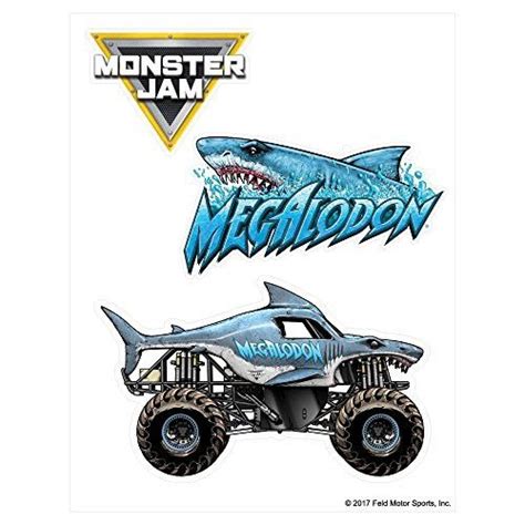 megalodon monster truck coloring pages