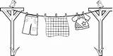 Coloring Laundry Clothesline Pages Printable Embroidery Google Colouring Clothing Patterns Kids Search Choose Board Machine Room Simple Crafts sketch template