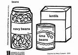Coloring Beans Pages Edupics Sheets Large Colouring sketch template