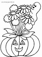 Halloween Coloring Pages Printable Color Kids Holiday Sheets Season Pumpkin Sheet Ghost Print Book sketch template