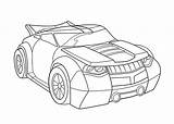 Rescue Coloring Pages Bots Car sketch template