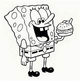 Coloring Pages Cartoon Network Library Clipart Drawings Spongebob sketch template