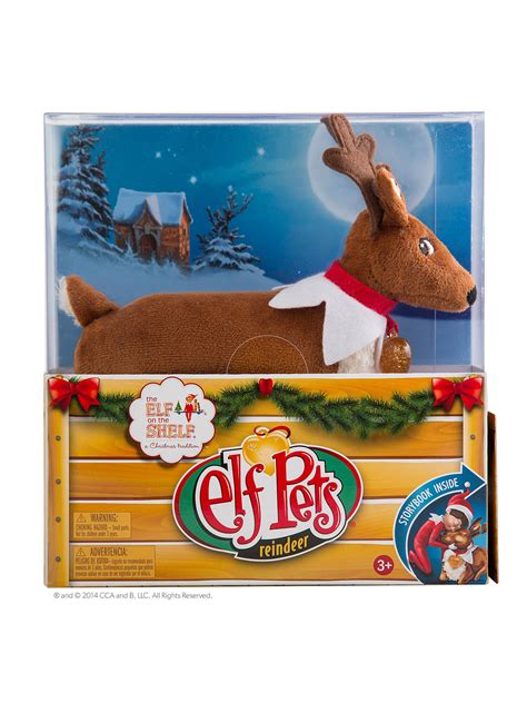 elf   shelf elf pets reindeer book  soft toy  john lewis