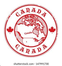 grunge rubber stamp  map canada stock vector royalty   shutterstock