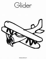 Glider Coloring sketch template