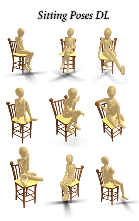 Sitting Poses Dl By Innaaleksui On Deviantart
