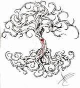 Tree Life Tattoo Shawncoss Tattoos Deviantart Family Drawings Stencil Sketches Trees Levensboom Wicked Body Cool sketch template