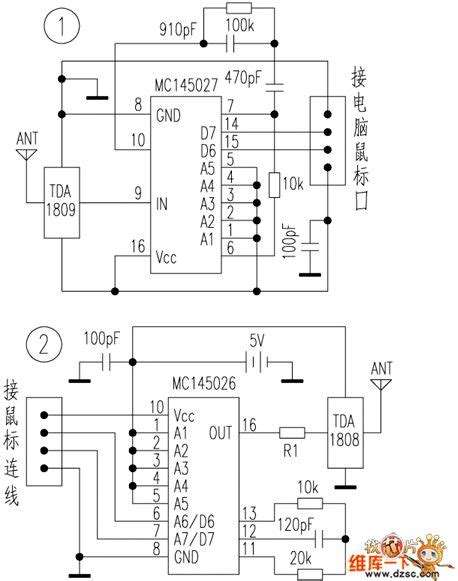 wireless mouse circuit computer relatedcircuit circuit diagram seekiccom