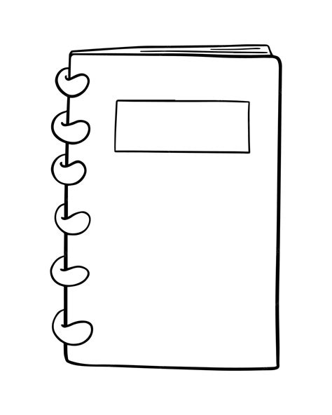 notebook coloring page
