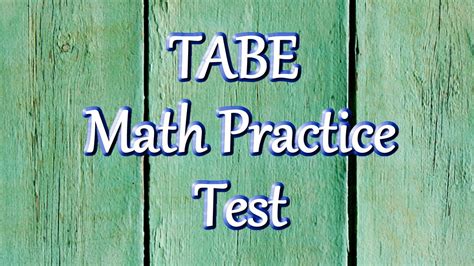 tabe math practice test updated  tabe practice test
