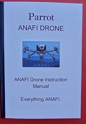 parrot anafi drone instruction user manual full colour massive  page ebay