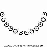 Coloring Necklace Pages sketch template