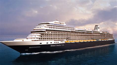 nieuw statendam ship stats information holland america  cruise travelage west