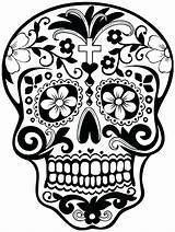 Muertos Skulls Sheets Getcolorings Insertion sketch template