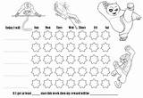 Chart Behaviour Reward Colouring Fu Kung Behavior sketch template