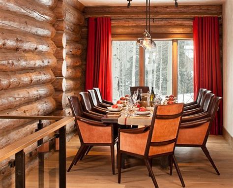 beautiful log cabin dining rooms images  pinterest log cabins rustic dining rooms