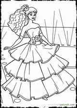 Coloring Pages Fashion Dresses Girls Printable Frock Model Barbie Drawing Color Getcolorings Dress Getdrawings Designlooter sketch template