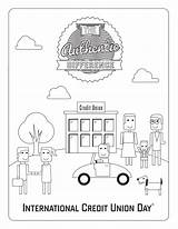 Credit Coloring Union International sketch template