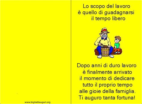 Biglietto Auguri Pensione | Laopo yoo | Pensionamento