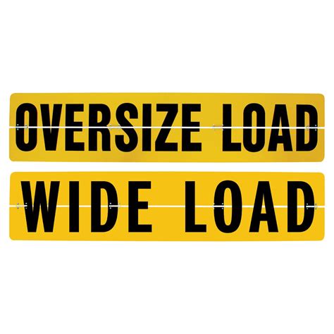 hinged aluminum oversize load sign truck  towcom