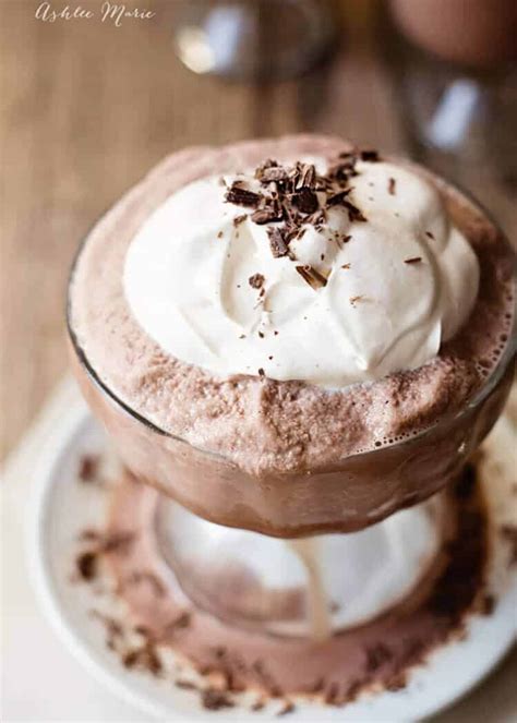Frozen Hot Chocolate Recipe Ashlee Marie Real Fun With