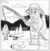 Fishing Man Coloring Pages Drawing Clip Sports Getdrawings Getcolorings Color Printable sketch template