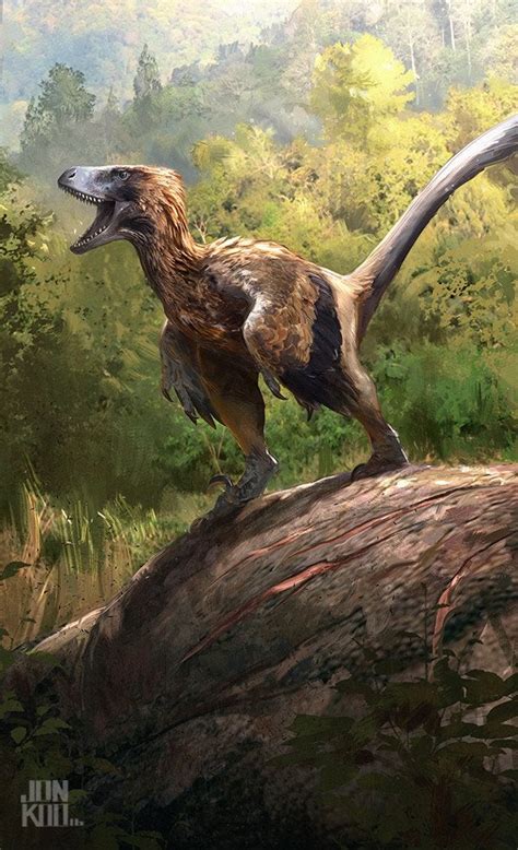 pyroraptor  jon kuo rimaginarydinosaurs