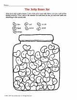 Jelly Bean Jar Beans Coloring Printable Activities Color Template Kids Printables Worksheets Easter Sheet Sheets Preschool Number Pages Letter Spring sketch template