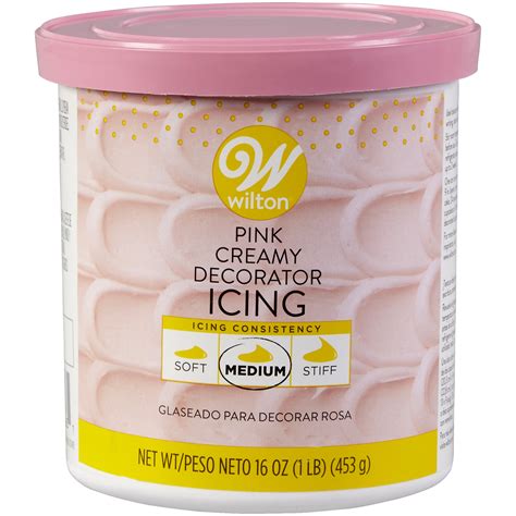 wilton pink creamy decorator icing  oz walmartcom walmartcom