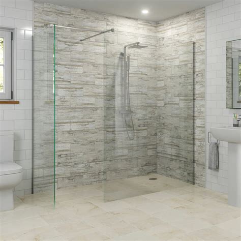Modern 1400mm And 900mm Wet Room Screens Walk In Enclosure 8mm Safety