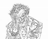 Joker Arkham Batman Getdrawings sketch template