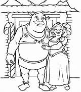 Shrek Coloring Pages Printable Kids Colouring sketch template