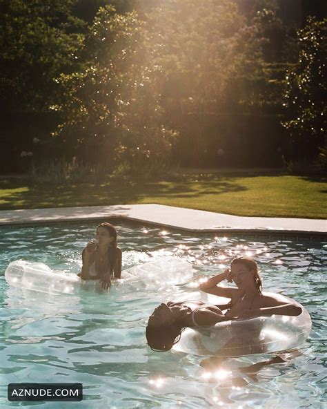 hailey clauson sexy shows off her hot bikini body in a pool photoshoot
