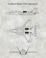 35 Lightning Ii 35c Drawing Lockheed Martin Blueprint Fighter Schematic Jet Pilot Aircraft Military sketch template