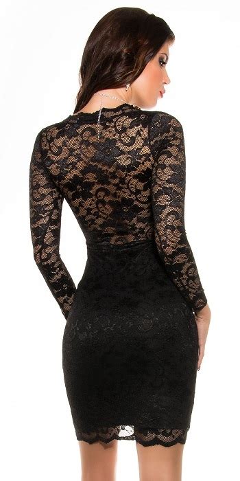 lace long sleeve cocktail dresses black online winter
