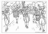 Parade July Colouring Fourth Coloring Pages 4th Adult Band Choose Board Activityvillage sketch template